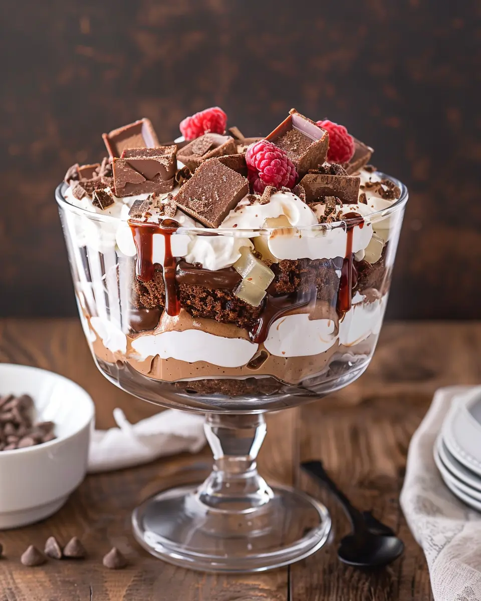 Brownie Trifle Delight: An Easy Indulgence for Chocolate Lovers